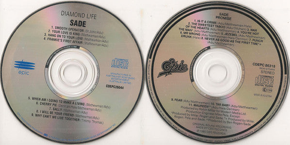 Sade : Diamond Life / Promise (CD, Album, Comp, RE + CD, Album, RE)
