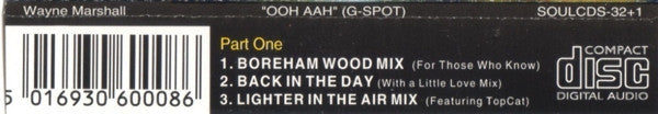Wayne Marshall (3) : "Ooh Aah" (G-Spot) (CD, Single)