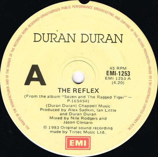 Duran Duran : The Reflex (7", Single)