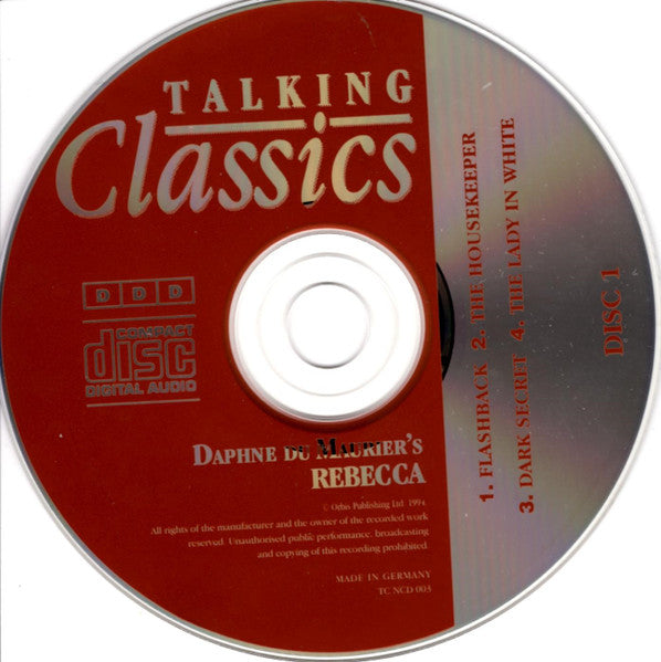 Daphne Du Maurier Read By Jenny Agutter With Simon Williams (23) : Rebecca (2xCD)