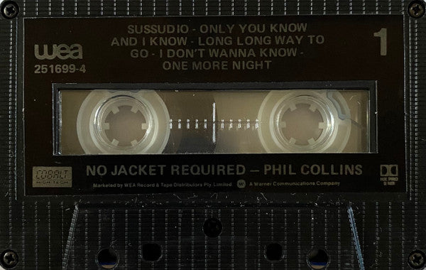 Phil Collins : No Jacket Required (Cass, Album, Bla)