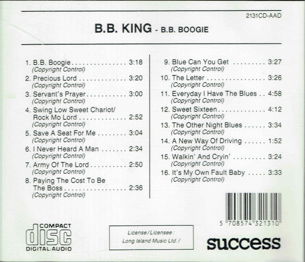 B.B. King : B.B. Boogie (CD, Comp)