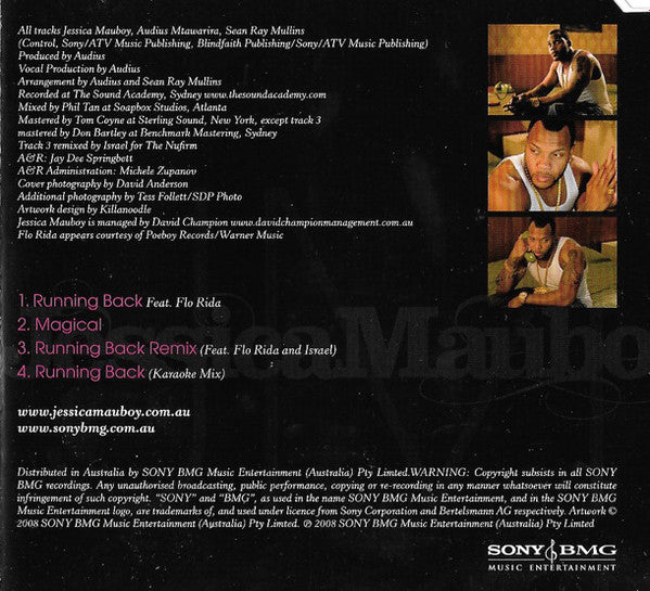 Jessica Mauboy Featuring Flo Rida : Running Back (CD, Single)