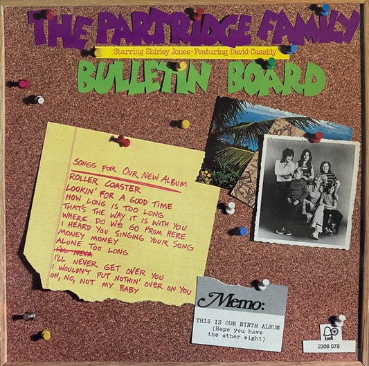 The Partridge Family Starring Shirley Jones (2) Featuring David Cassidy : Bulletin Board (LP, Album)