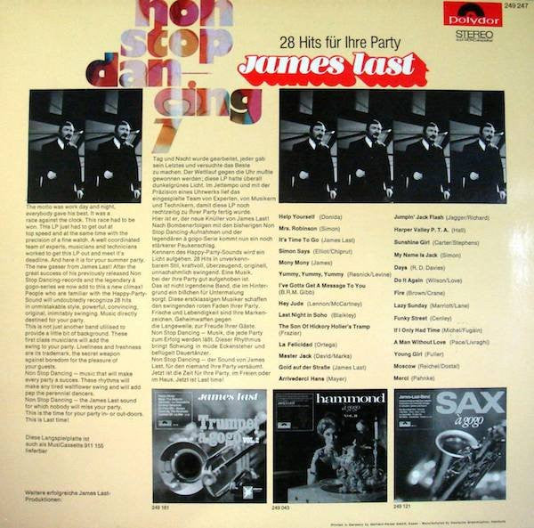 James Last : Non Stop Dancing 7 (LP, Album, Mixed)