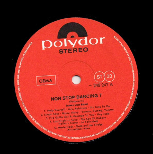 James Last : Non Stop Dancing 7 (LP, Album, Mixed)
