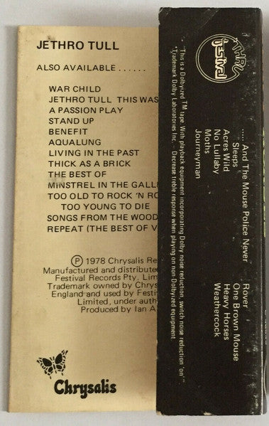 Jethro Tull : Heavy Horses (Cass, Album)