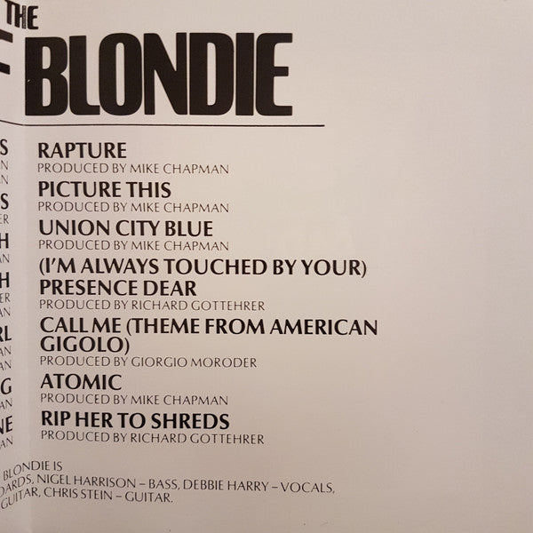 Blondie : The Best Of Blondie (CD, Comp, RE)