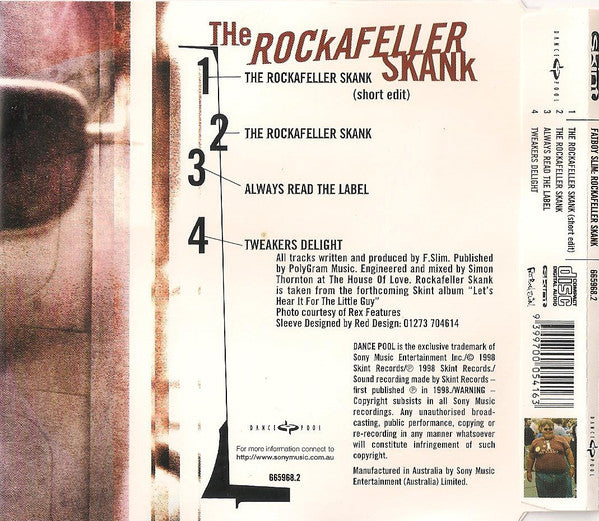 Fatboy Slim : The Rockafeller Skank (CD, Single)