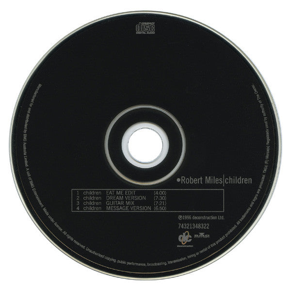 Robert Miles : Children (CD, Single)