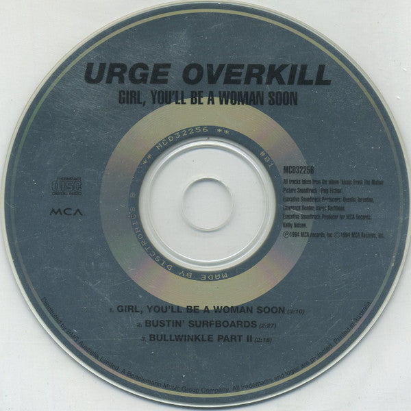 Urge Overkill : Girl, You'll Be A Woman Soon (CD, Single, Car)