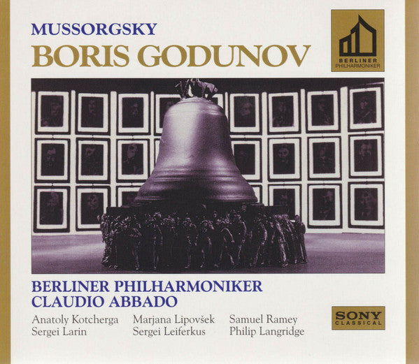 Mussorgsky* - Berliner Philharmoniker, Claudio Abbado, Anatoly Kotcherga*, Marjana Lipovšek, Samuel Ramey, Sergei Larin*, Sergei Leiferkus, Philip Langridge : Boris Godunov (3xCD, Album, Gol + Box)