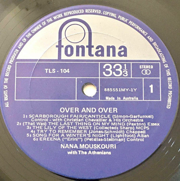 Nana Mouskouri : Over & Over (LP, Album)