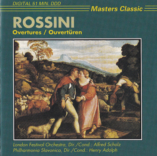 Rossini* - London Festival Orchestra (2) Dir./Cond.: Alfred Scholz, Philharmonia Slavonica Dir./Cond.: Henry Adolph : Overtures = Ouvertüren (CD, Comp)