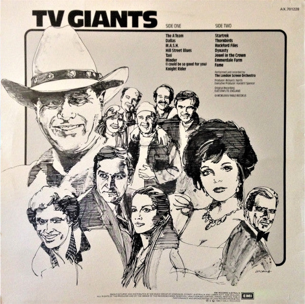 The London Screen Orchestra : TV Giants (LP, Comp)