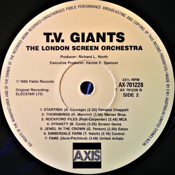 The London Screen Orchestra : TV Giants (LP, Comp)