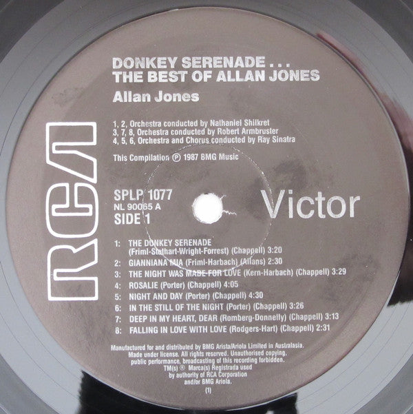 Allan Jones (5) : Donkey Serenade . . . The Best Of Allan Jones (LP, Comp, RE)