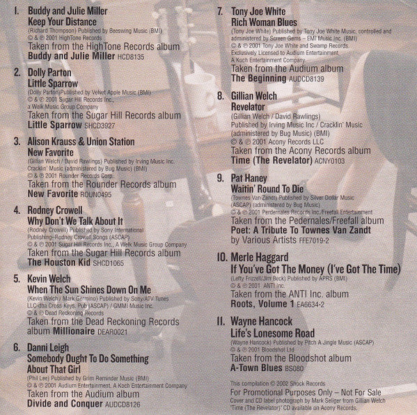 Various : Rhythms/Shock Country Sampler 2002 (CD, Comp)