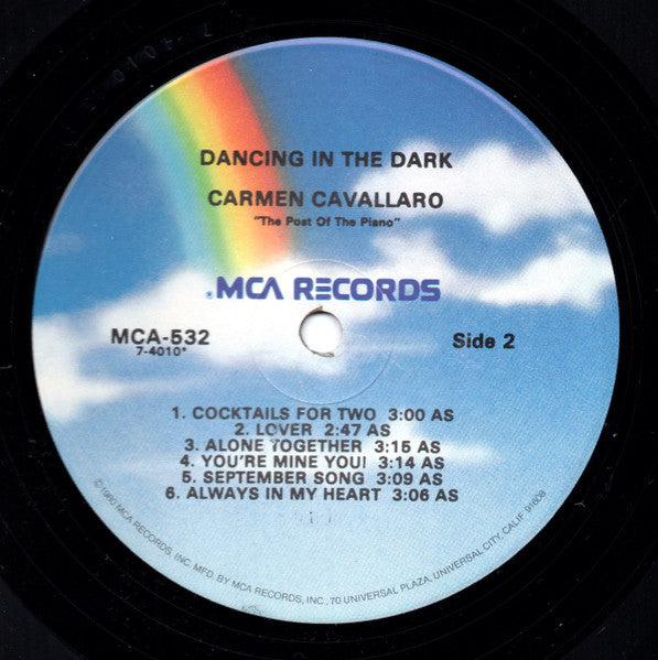 Carmen Cavallaro : Dancing In The Dark (LP, RE)