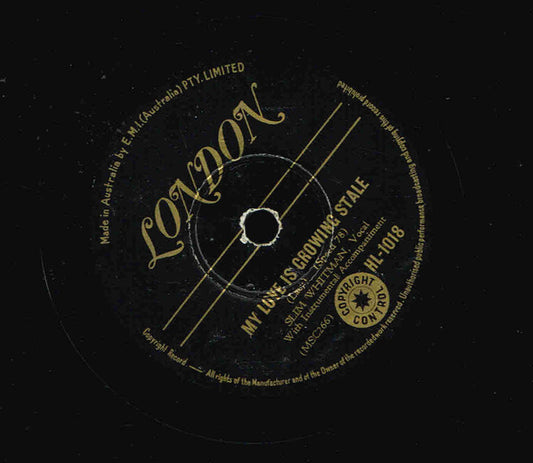 Slim Whitman : Bandera Waltz (Shellac, 10")