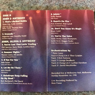 John Farnham, Olivia Newton-John, Anthony Warlow : Highlights From The Main Event (Cass, Album)