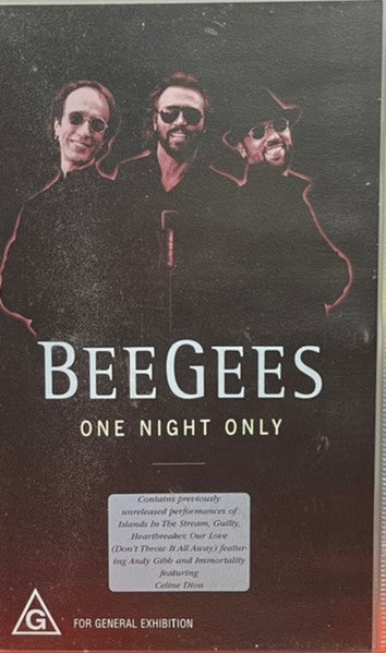 Bee Gees : One Night Only (VHS, PAL)