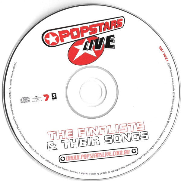 Popstars Live: The Finalists : The Finalists & Their Songs (CD, Album, Comp)