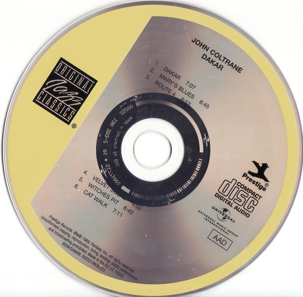 John Coltrane : Dakar (CD, Album, RE)