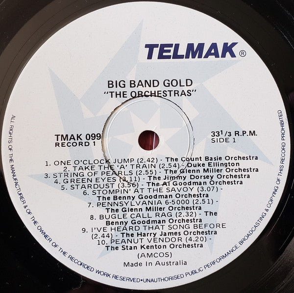 Various : Big-Band The Gold Orchestras (LP, Comp, Mono)
