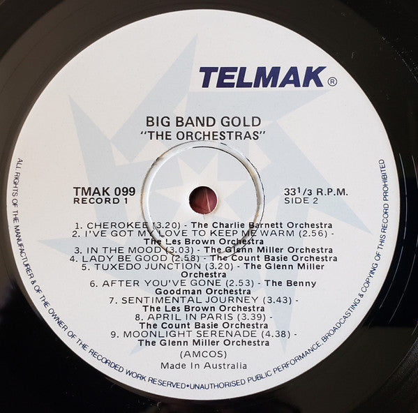 Various : Big-Band The Gold Orchestras (LP, Comp, Mono)