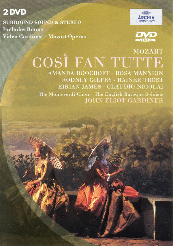 Wolfgang Amadeus Mozart - Amanda Roocroft, Rosa Mannion, Rodney Gilfry, Rainer Trost, Eirian James, Claudio Nicolai, The Monteverdi Choir, The English Baroque Soloists, John Eliot Gardiner : Così Fan Tutte (2xDVD-V, NTSC)