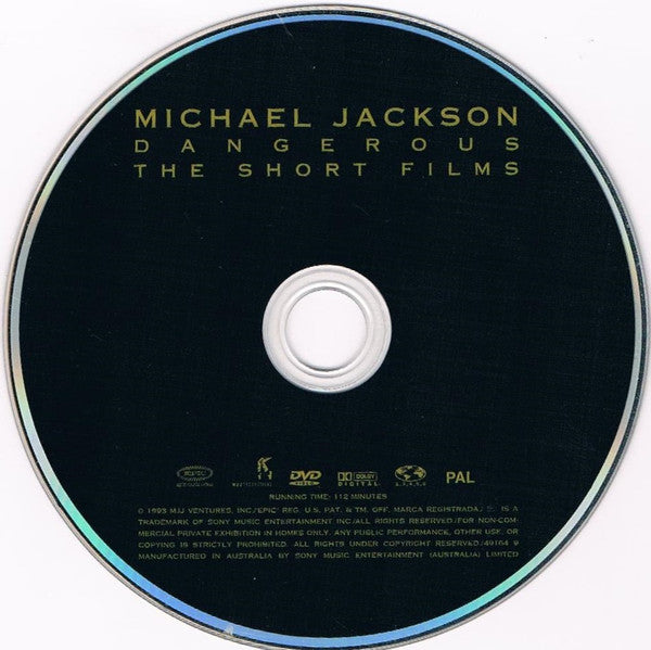 Michael Jackson : Dangerous (The Short Films) (DVD-V, Comp, PAL)