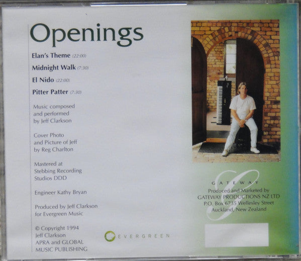 Jeff Clarkson : Openings (CD, Album)