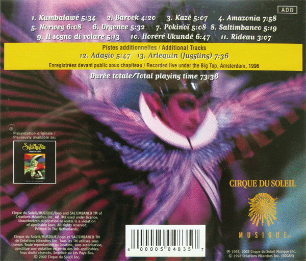 Cirque Du Soleil : Saltimbanco (CD, Album, RE, RM)