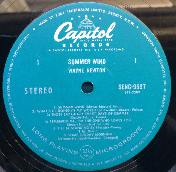 Wayne Newton : Summer Wind (LP)