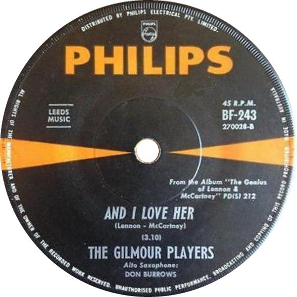 The Gilmour Players : Michelle (7", Single)