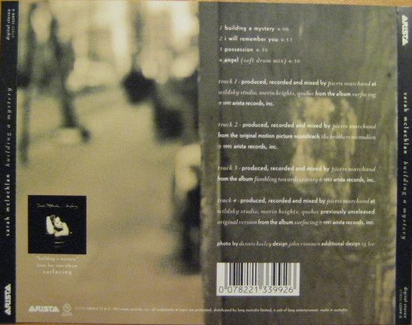 Sarah McLachlan : Building A Mystery (CD, Single)