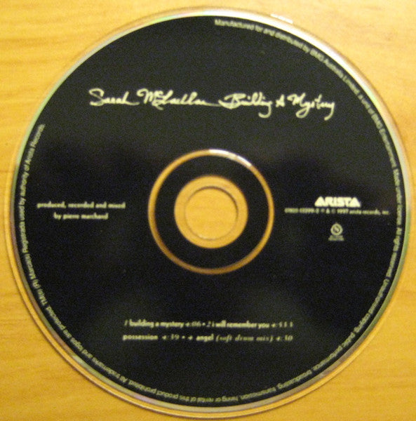 Sarah McLachlan : Building A Mystery (CD, Single)