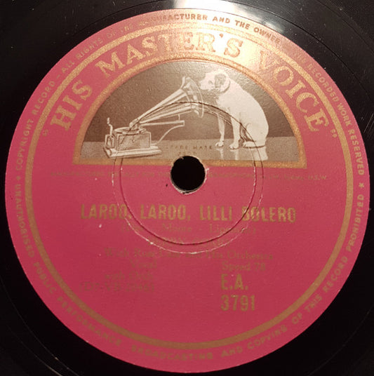 Perry Como And The Satisfiers With Russ Case And His Orchestra : Laroo Laroo Lilli Bolero / Rambling Rose (Shellac, 10")