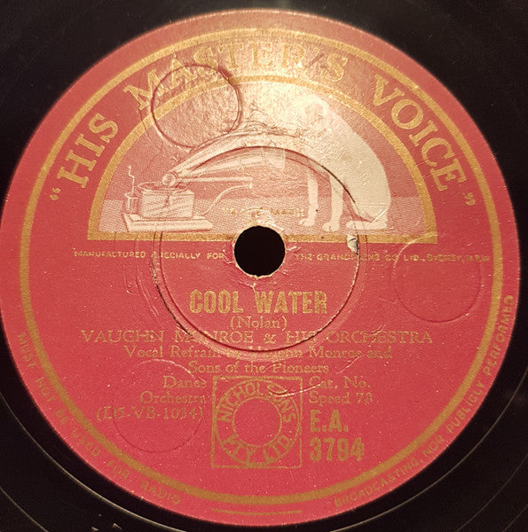 Vaughn Monroe And His Orchestra : Cool Water / The Maharajah Of Magador (Shellac, 10")