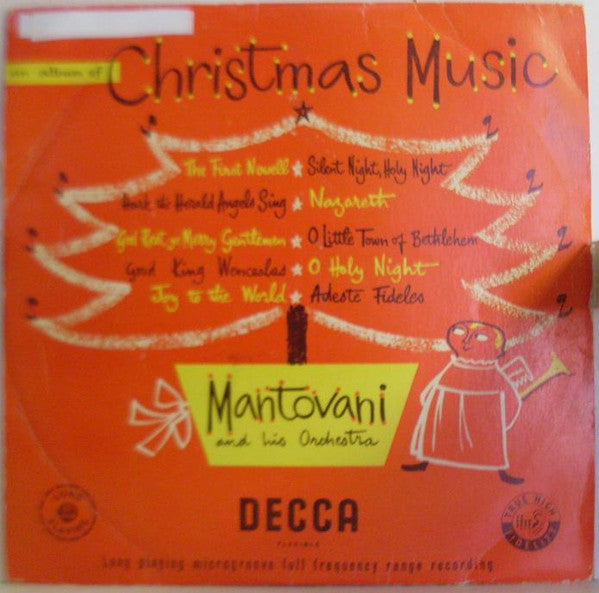 Mantovani And His Orchestra : An Album Of Christmas Music (10", Album)