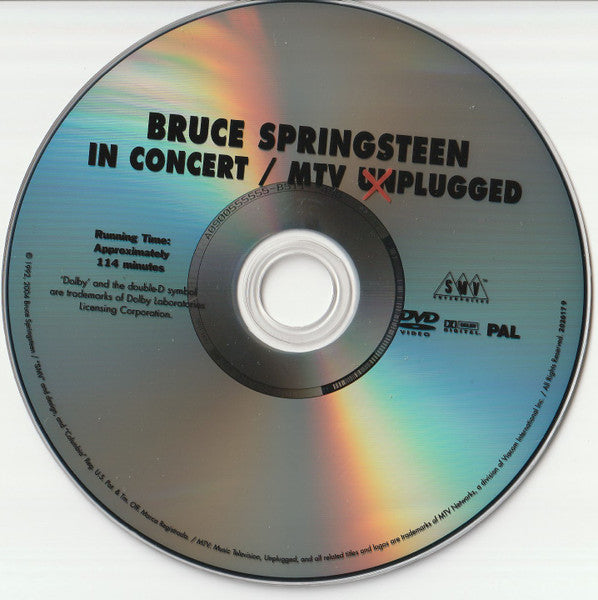 Bruce Springsteen : In Concert / MTV Unplugged (DVD-V, RE, Multichannel, PAL)