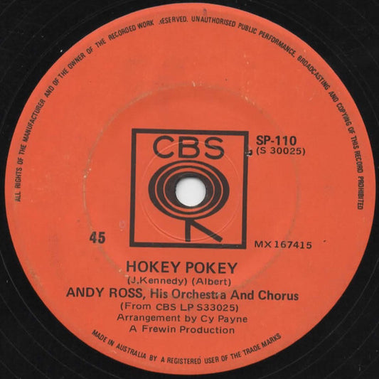 Andy Ross His Orchestra And Chorus : Hokey Pokey (7", Single)