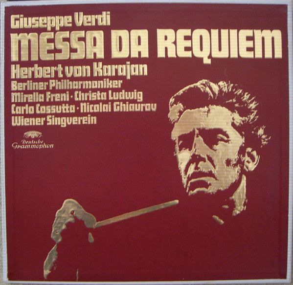 Giuseppe Verdi, Herbert Von Karajan, Berliner Philharmoniker, Mirella Freni •  Christa Ludwig •  Carlo Cossutta •  Nicolai Ghiaurov, Wiener Singverein : Messa Da Requiem (2xLP, Album + Box)