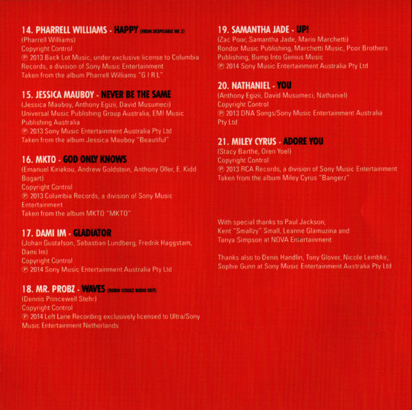 Various : Nova The Hits Of 2014 (CD, Comp)