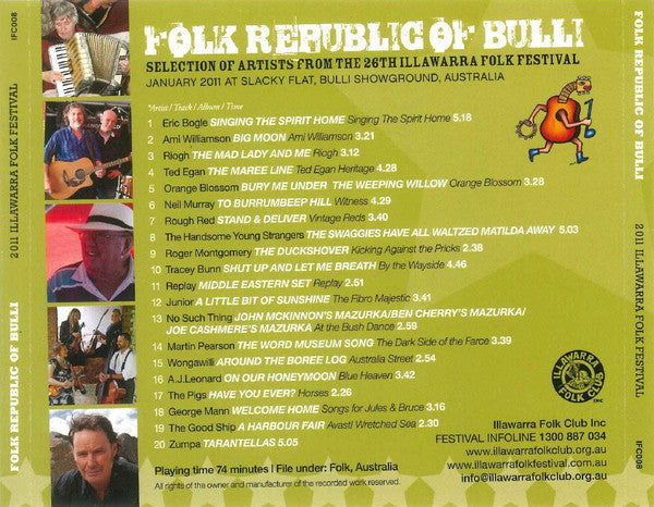 Various : Folk Republic Of Bulli (2011 Illawarra Folk Festival) (CD, Album, Comp)