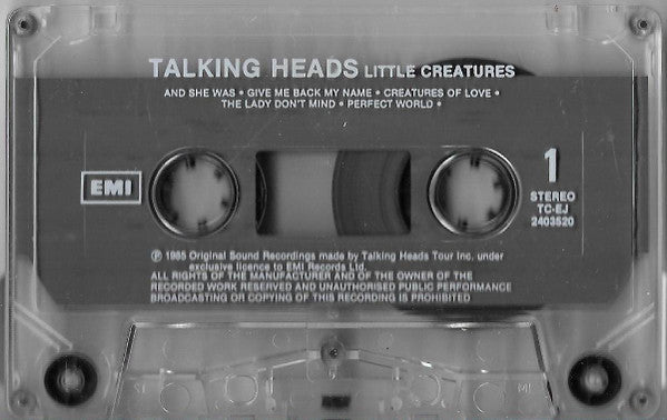 Talking Heads : Little Creatures (Cass, Album)