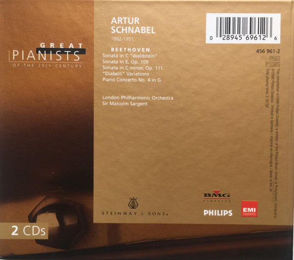 Artur Schnabel, Beethoven* : Artur Schnabel (2xCD, Comp)