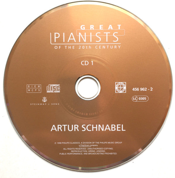 Artur Schnabel, Ludwig van Beethoven : Artur Schnabel (2xCD, Comp)