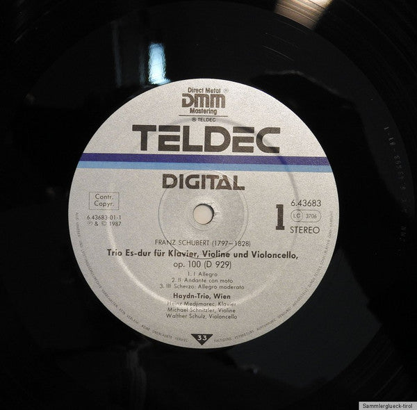 Haydn-Trio, Wien, Franz Schubert : Klaviertrio Nr. 2 Es-dur Op. 100 (LP)